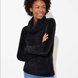 LOFT Chenille Cowl Neck Sweater